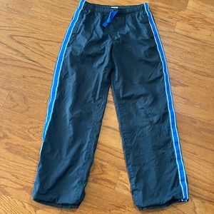 Lands’ End striped sweatpants / track pants with pockets and mesh lining inside